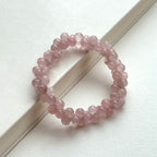 B70 粉晶泡泡純珠手鏈手串