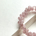 B70 粉晶泡泡純珠手鏈手串