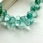B68【Lucky Glass】Lake Green Bubble Glass Stone Pure Bead Bracelet