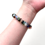 BS146 【我的主題樂園幸運琉璃】梨型蛋白石彩色琉璃手鏈手串