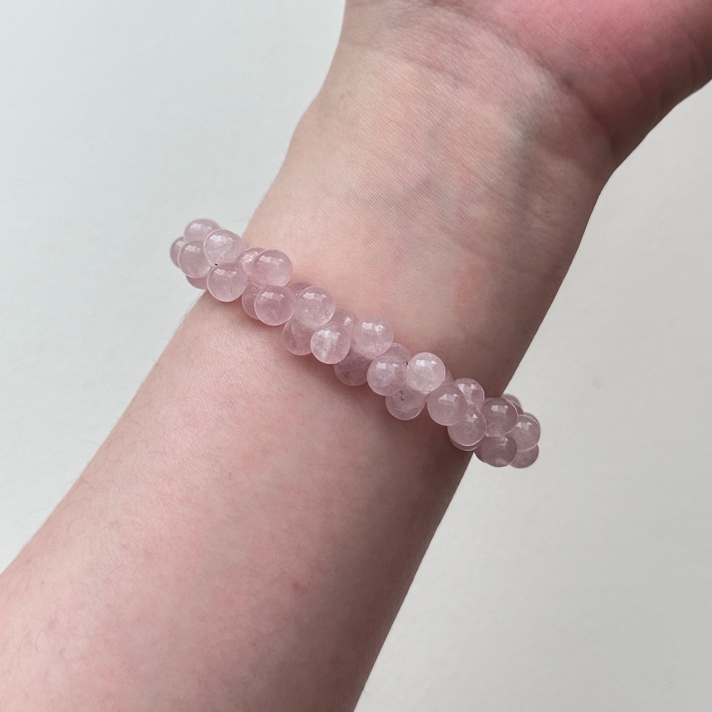 B70 粉晶泡泡純珠手鏈手串