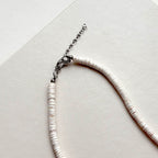 N22 [Powerful Spiritual Protection Stone] Shell Smoky Quartz Hexagonal Prism Necklace