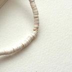 BS147 【White Lover】 Shell White Moonlight Glass Bracelet
