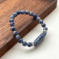 BS154 [Clarify Yourself] Blue Stone Simple Gold-plated Bracelet