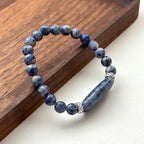 BS154 [Clarify Yourself] Blue Stone Simple Gold-plated Bracelet