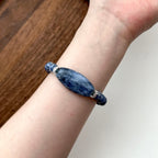 BS154 [Clarify Yourself] Blue Stone Simple Gold-plated Bracelet