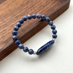 BS157 [Clarify Yourself] Blue Stone Simple Silver-plated Bracelet