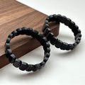 B76 [Sagittarius/Capricorn | December] Blue Sandstone Pure Pearl Light Bracelet