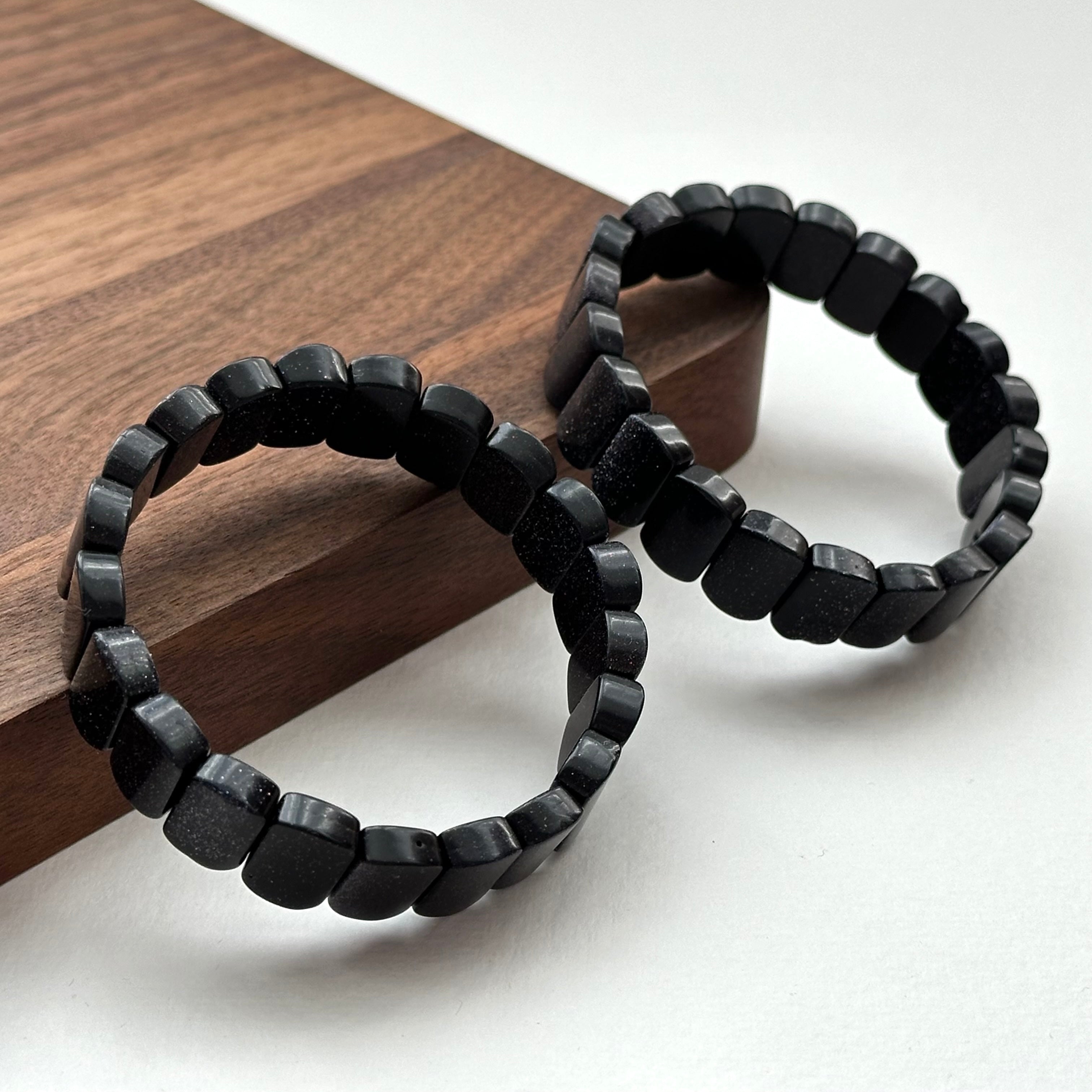 B76 【射手摩羯座|12月】藍砂石純珠輕手排