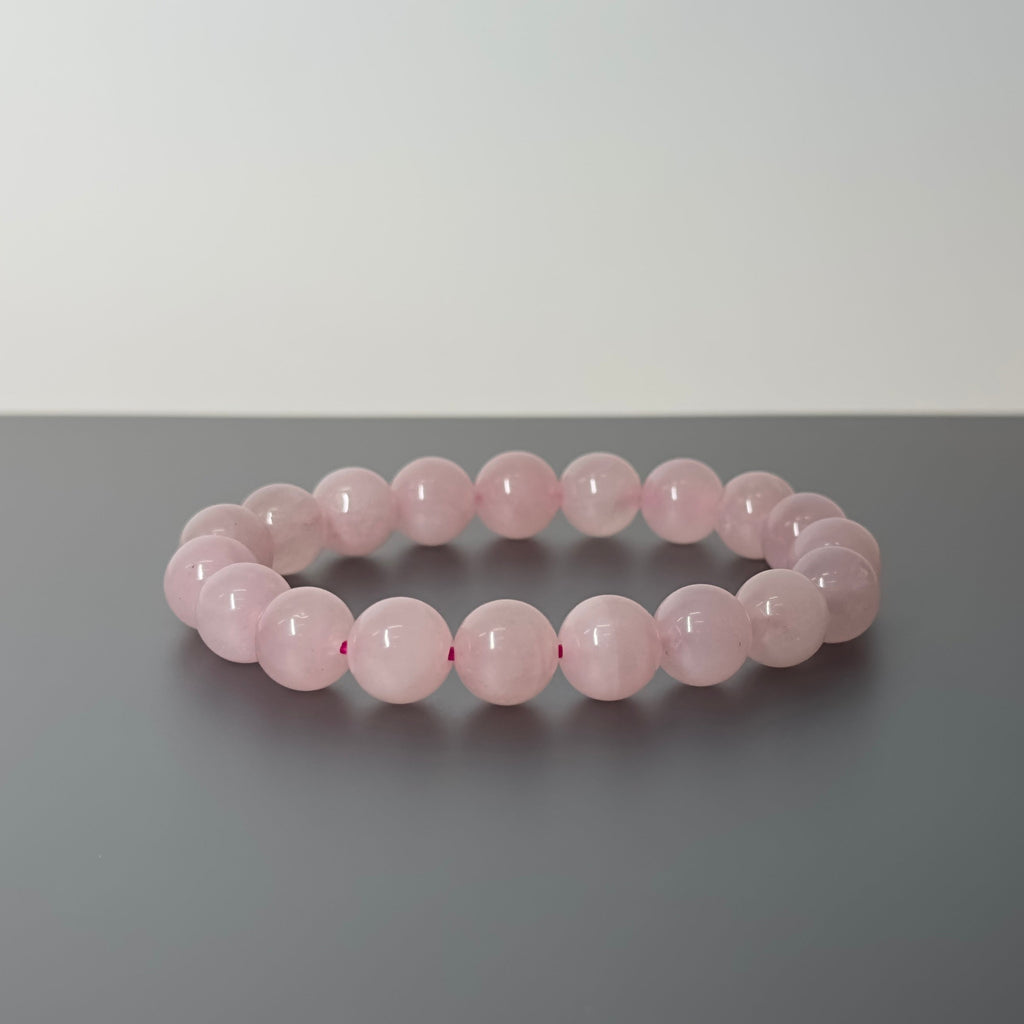 B14 Rose Quartz Pure Bead Bracelet