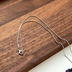 N31 [Aquarius Pisces | February Birthstone] Amethyst Bow Silver-plated Necklace