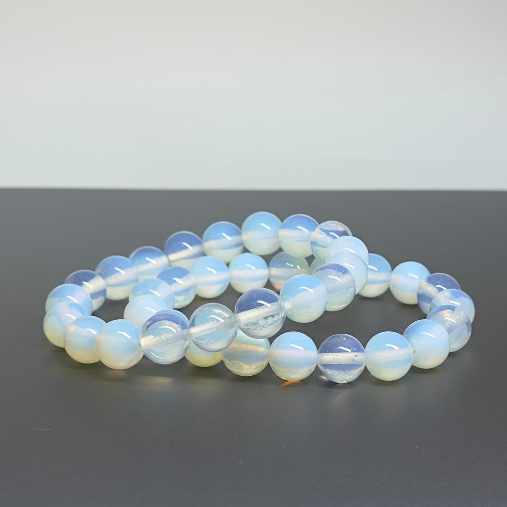 B34 【天秤天蠍座|10月】蛋白石純珠手鏈手串