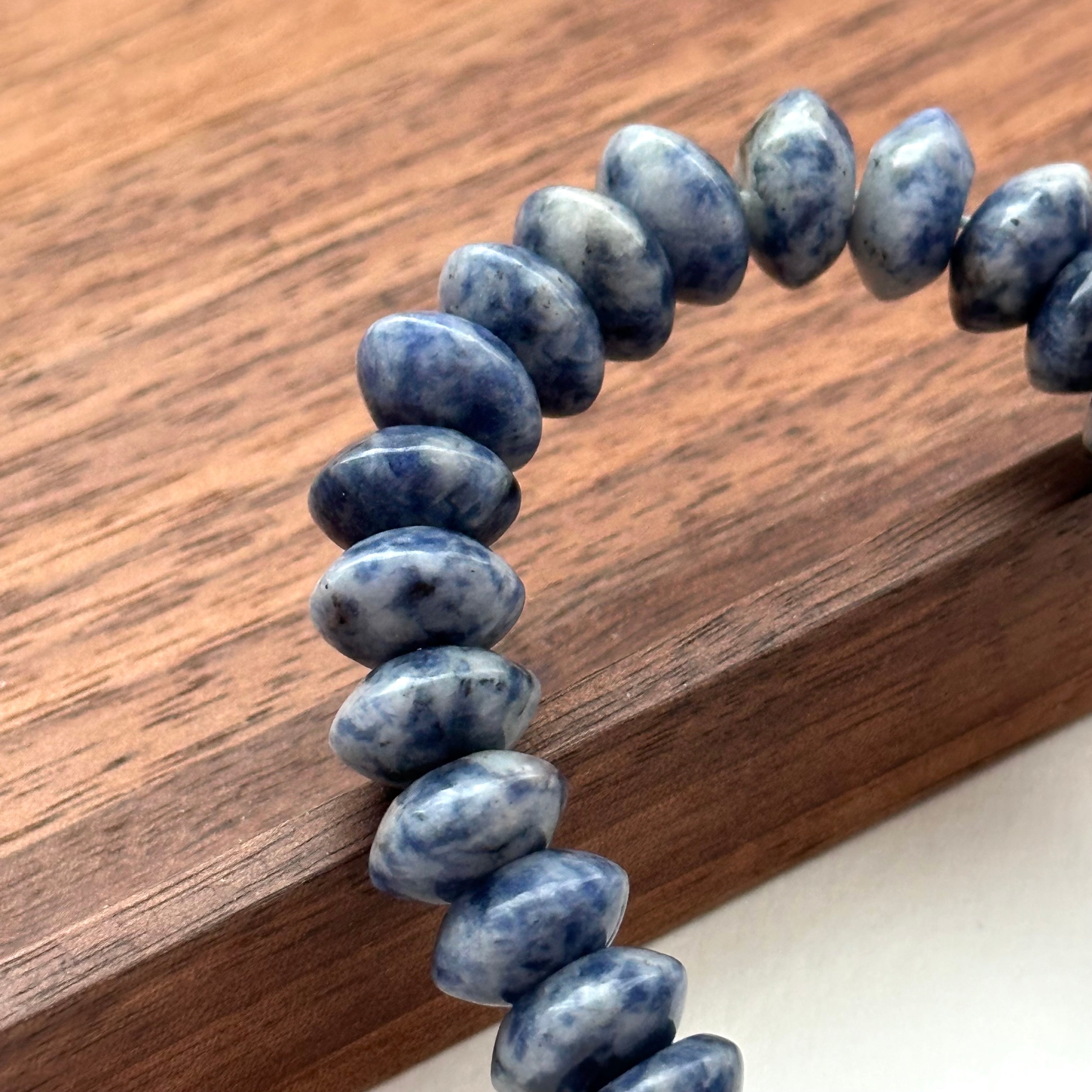 BS171 [Clarify Yourself] Blue Stone Butterfly Bead Simple Gold-plated Bracelet