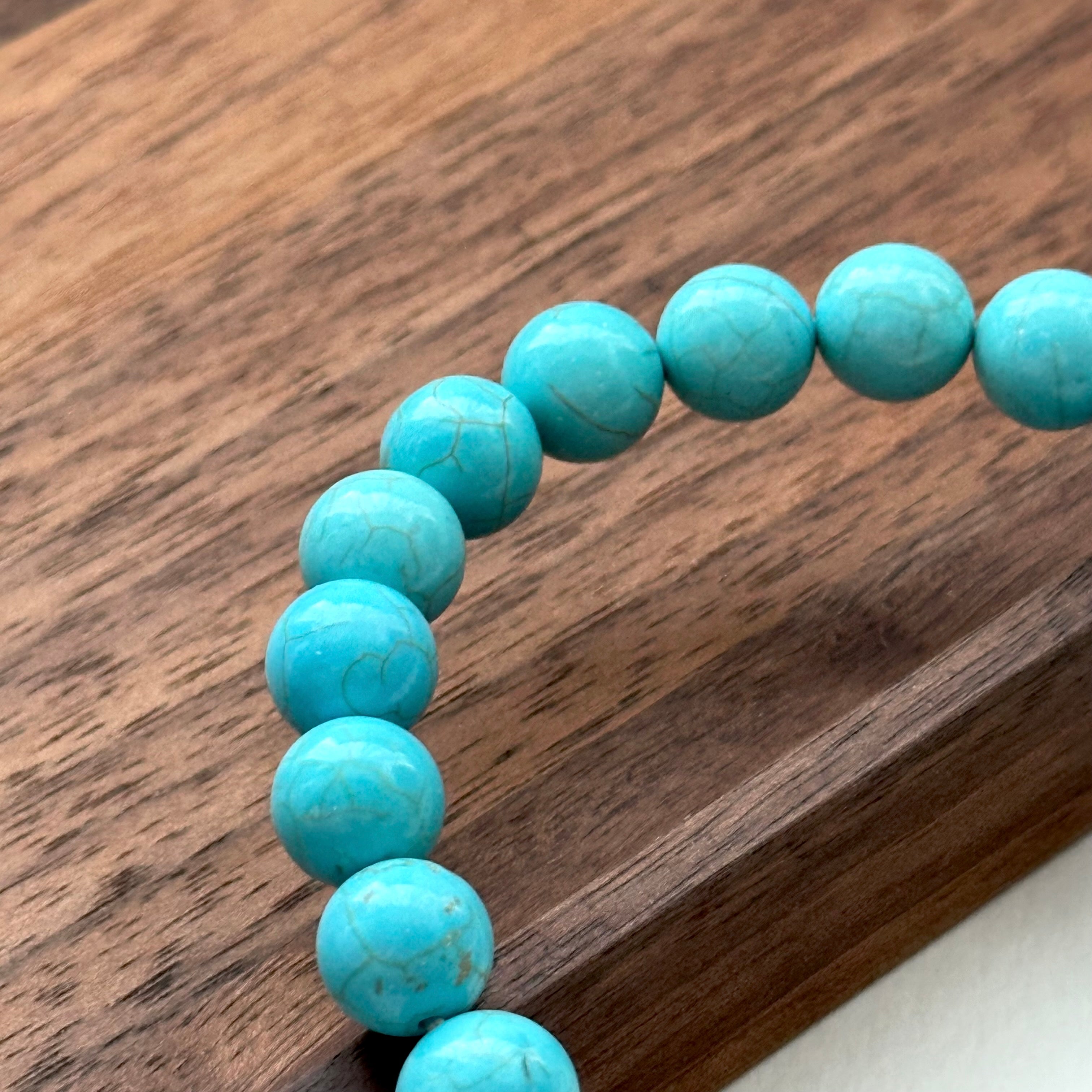 BS180 [Sagittarius Capricorn | December Birthday] Blue Turquoise Yellow Tiger Eye Flower Silver Plated Bracelet