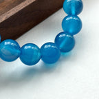 BS187 [Cancer Leo | July] Blue Agate Yellow Tiger Eye Bracelet