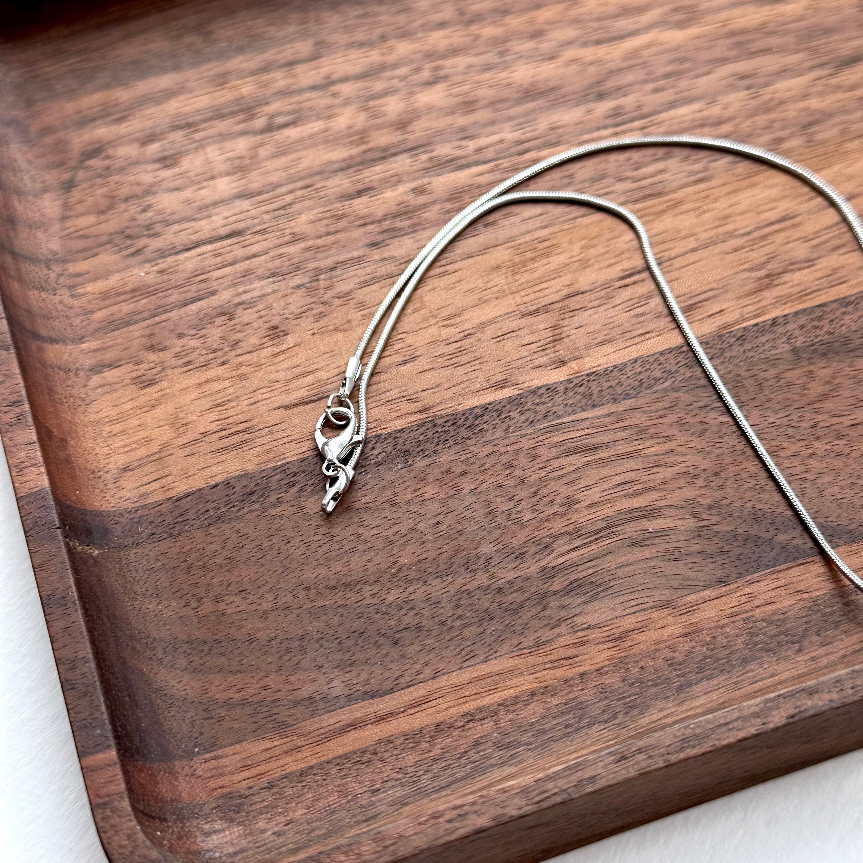 N35【天秤天蠍座|10月】蛋白石橫紋球鍍銀頸鏈項鏈