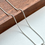 N40 [Sagittarius Capricorn | December] Snowflake Obsidian Silver-plated Necklace