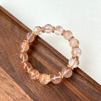 BS198 [Love and Warmth] Red Rabbit Fur Twisted Gold-plated Bracelet