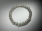 B40 White Crystal Cut-Cornered Pure Bead Bracelet