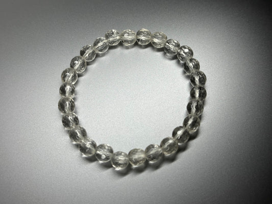 B40 切角白水晶手鏈手串 Star Cut White Quartz Bracelet