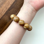 B83 【畢加索沉積岩】圖畫石純珠手鏈手串