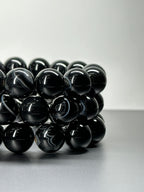 B11 黑瑪瑙純珠手鏈手串