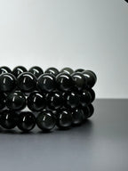 B42 黑曜石純珠手鏈手串