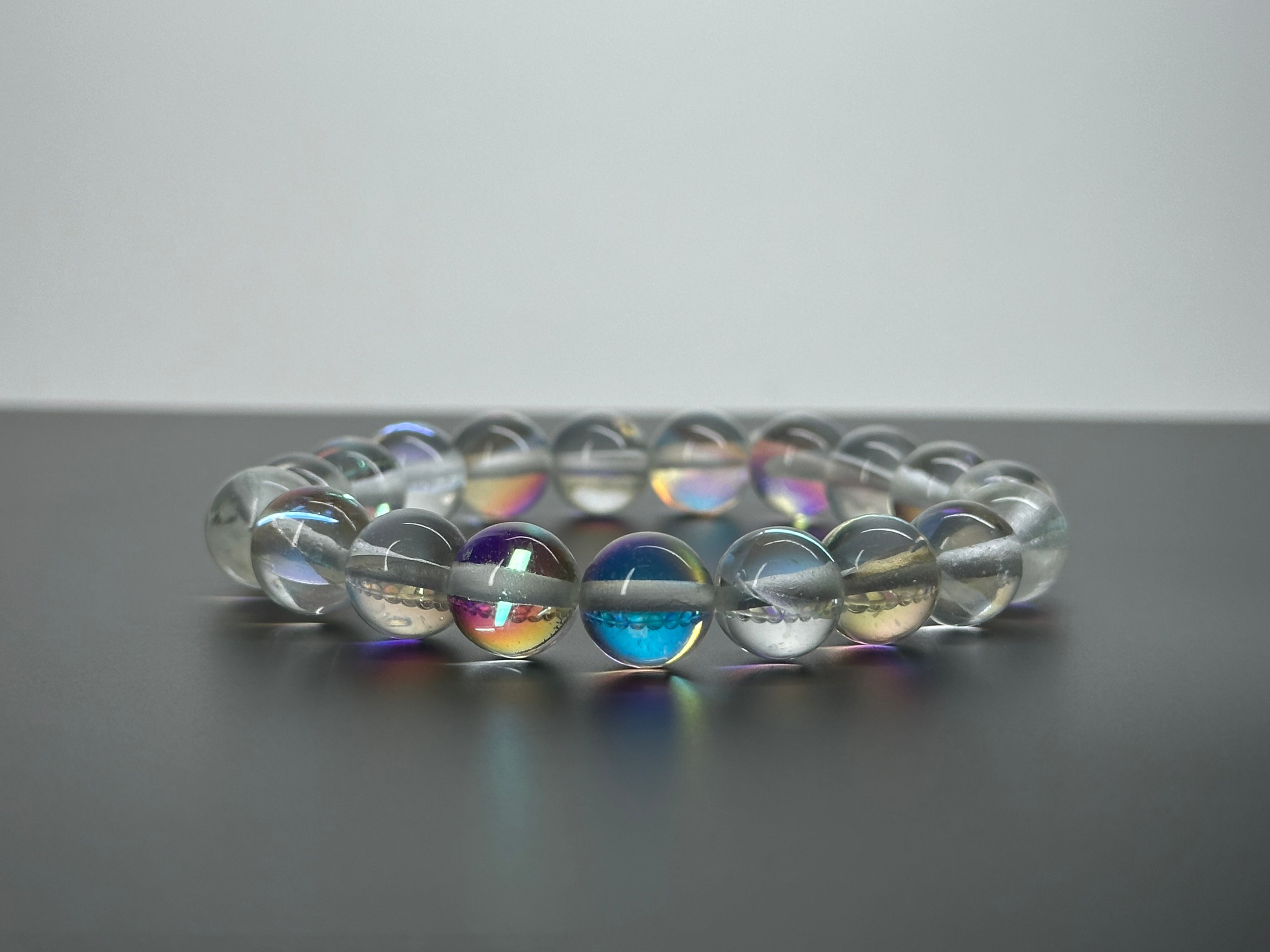 B51 【藍月琉璃】月亮琉璃石純珠手鏈手串