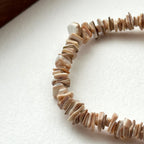 BS202 [Gray Guardian] Gray agate shell bracelet