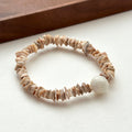 BS205 Flat Shell | White Mother-of-Pearl Horseshoe Shell Bracelet