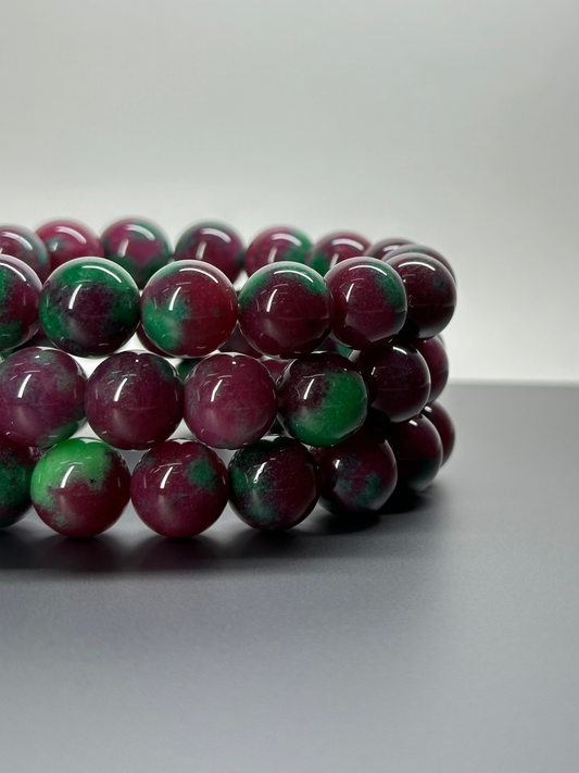 B15 紅綠寶石 手鏈手串 Ruby in Zoisite Bracelet