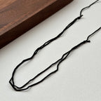 N50 [Leo Virgo | August] Brown Agate Blessing Stone Necklace