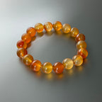 B009【巨蟹獅子座|7月】紅瑪瑙純珠手鏈手串