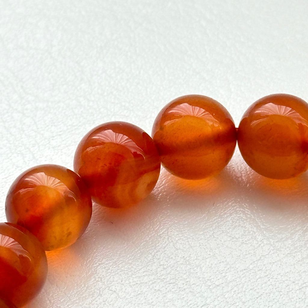 BS208 [Cancer Leo | July] Red agate and blue agate bracelet