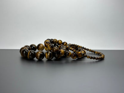 B35 虎眼石 • 黃 手鏈手串 Yellow Tiger-Eye Bracelet