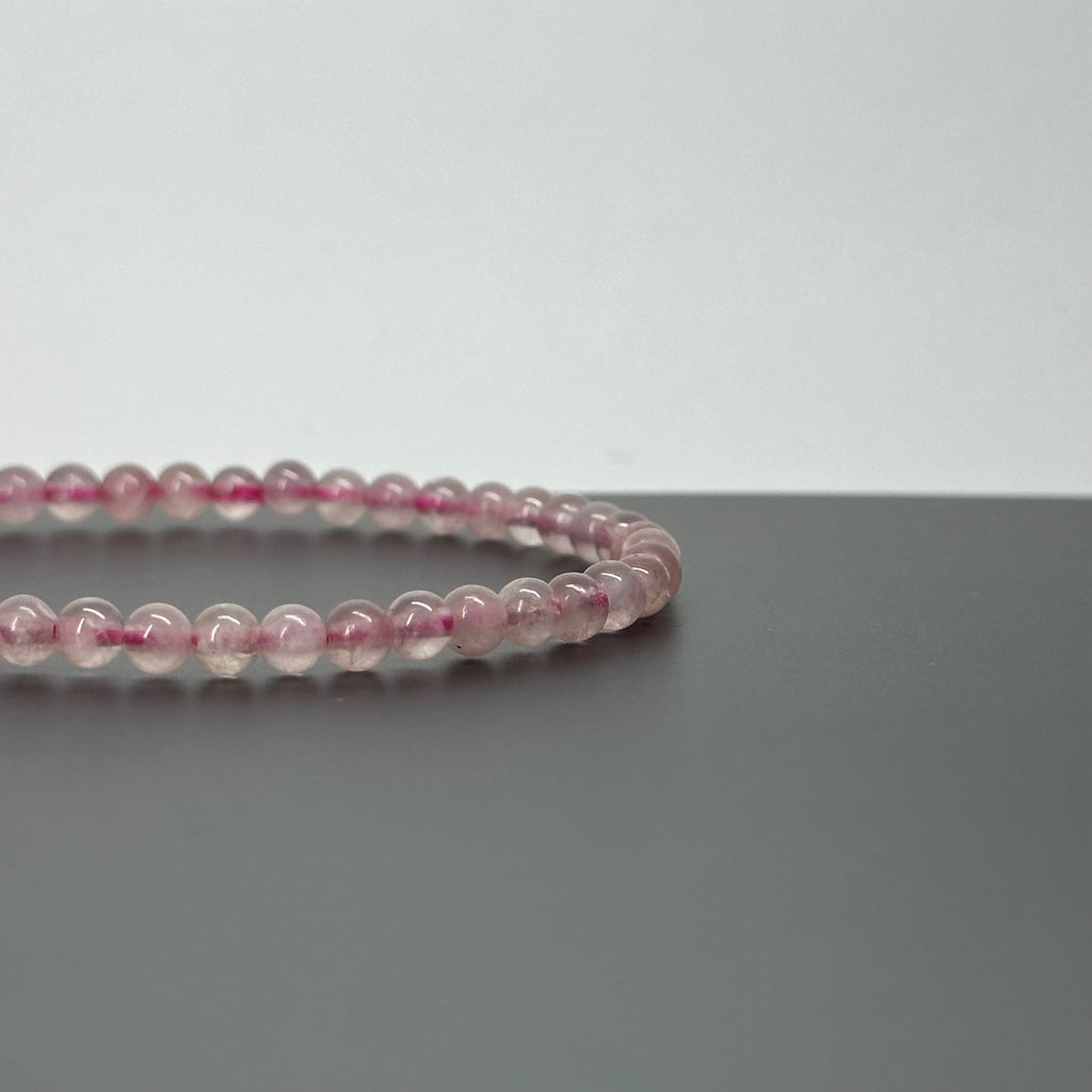 B14 Rose Quartz Pure Bead Bracelet