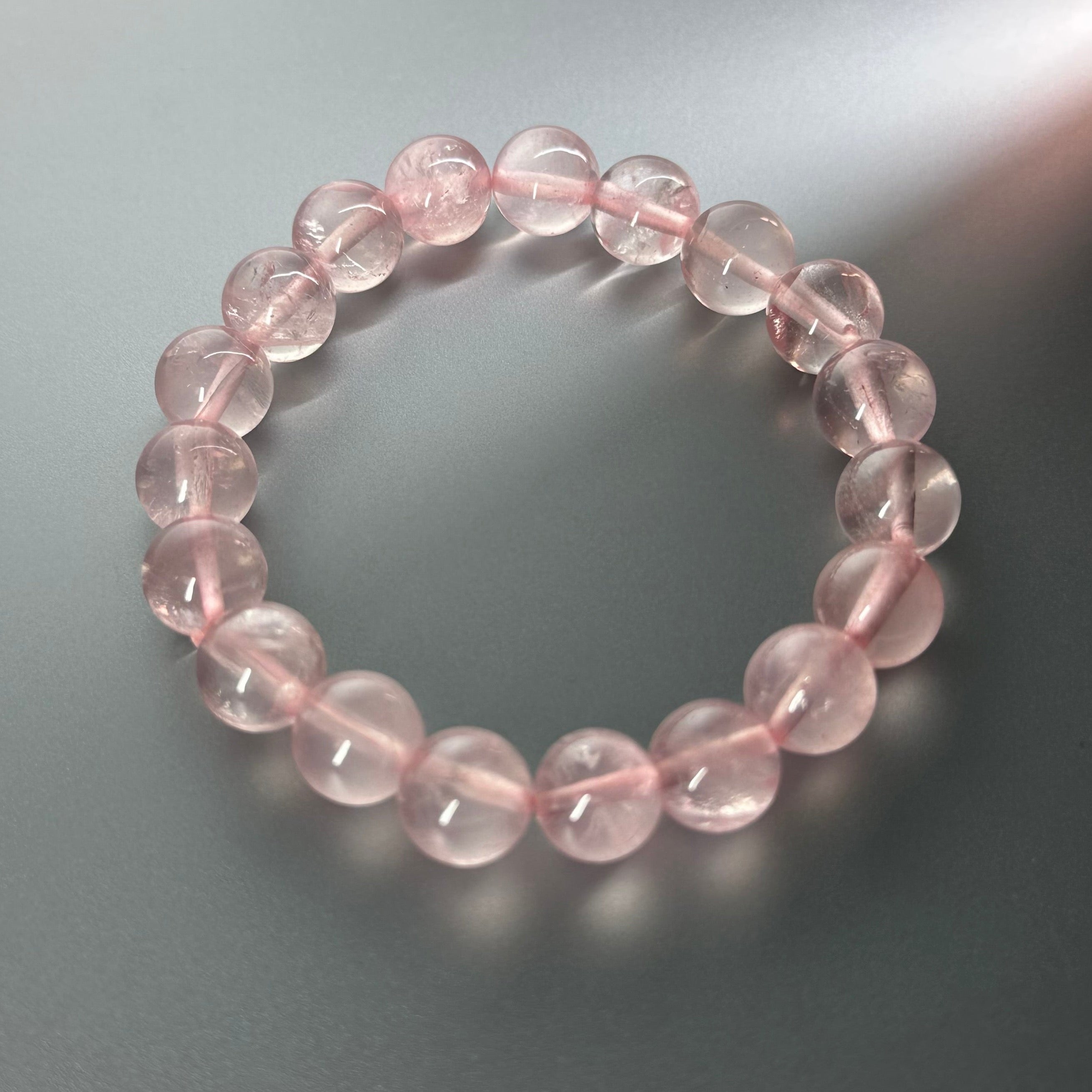 B14 Rose Quartz Pure Bead Bracelet