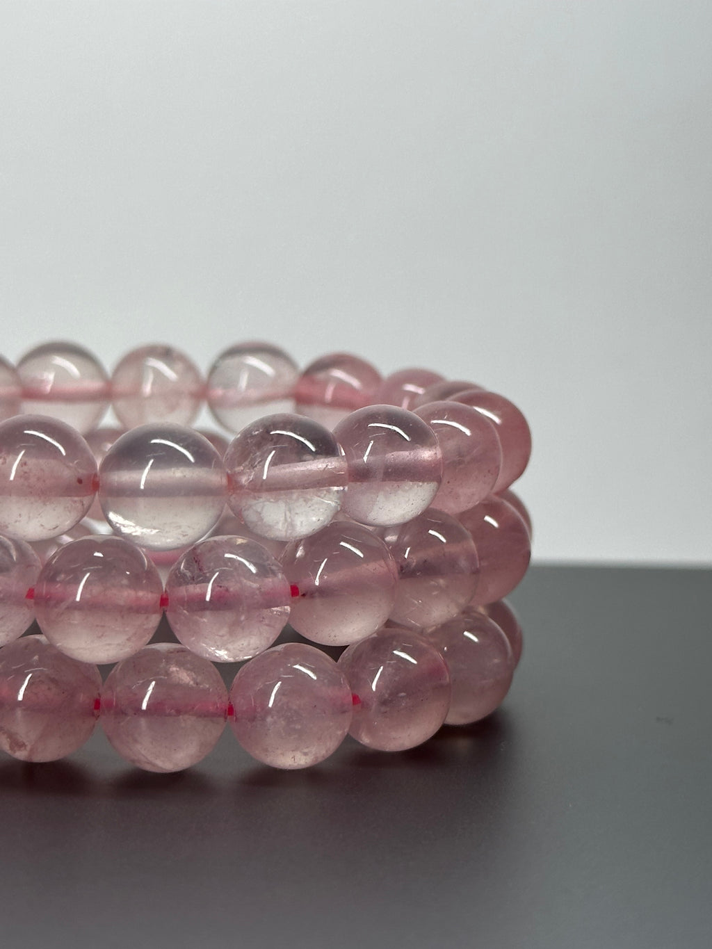 B14 Rose Quartz Pure Bead Bracelet