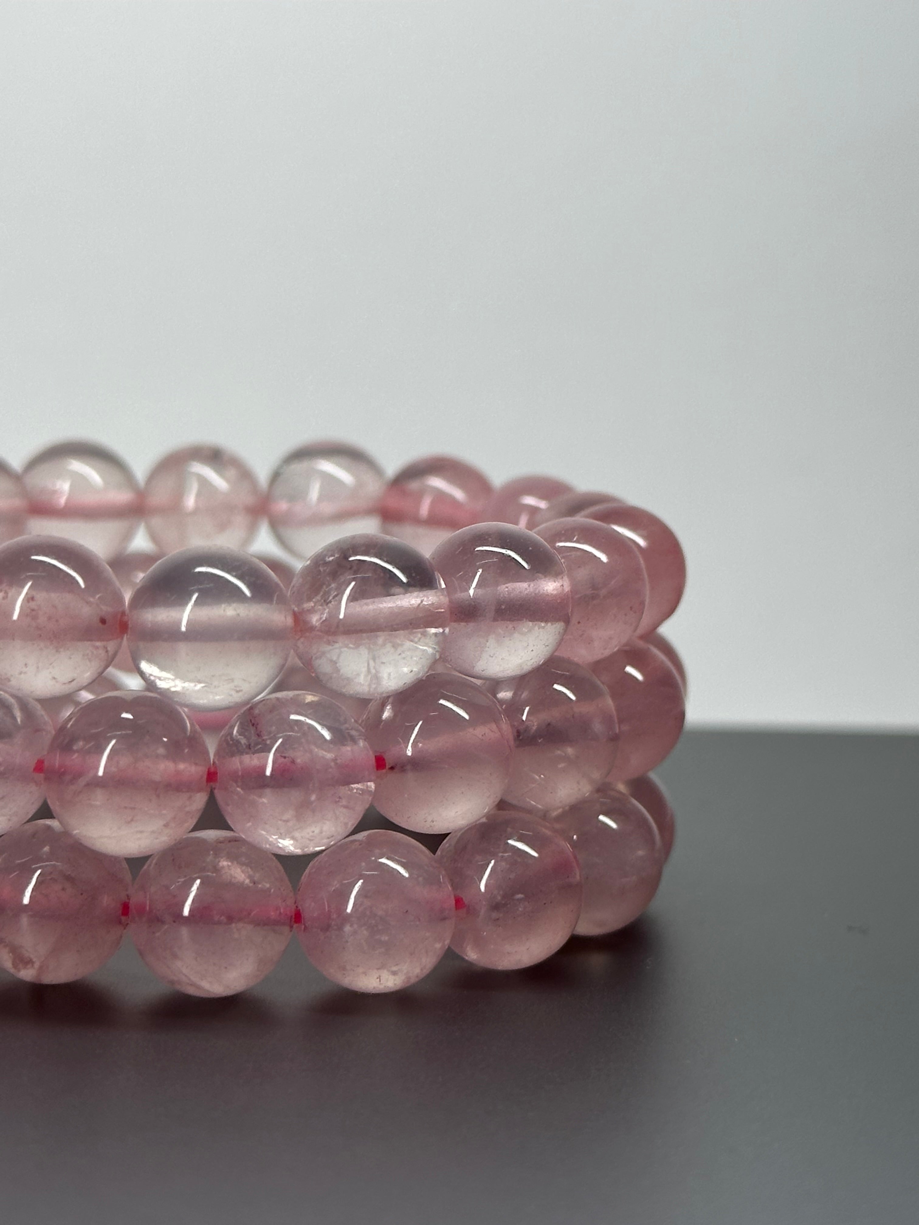 B14 Rose Quartz Pure Bead Bracelet