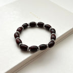 BS212 [Pisces Aries | Born in March] Bloodstone Classic Silver-plated Bracelet