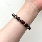BS212 [Pisces Aries | Born in March] Bloodstone Classic Silver-plated Bracelet