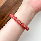 BS29 [Lucky] Watermelon Quartz Classic Silver Accessories Bracelet