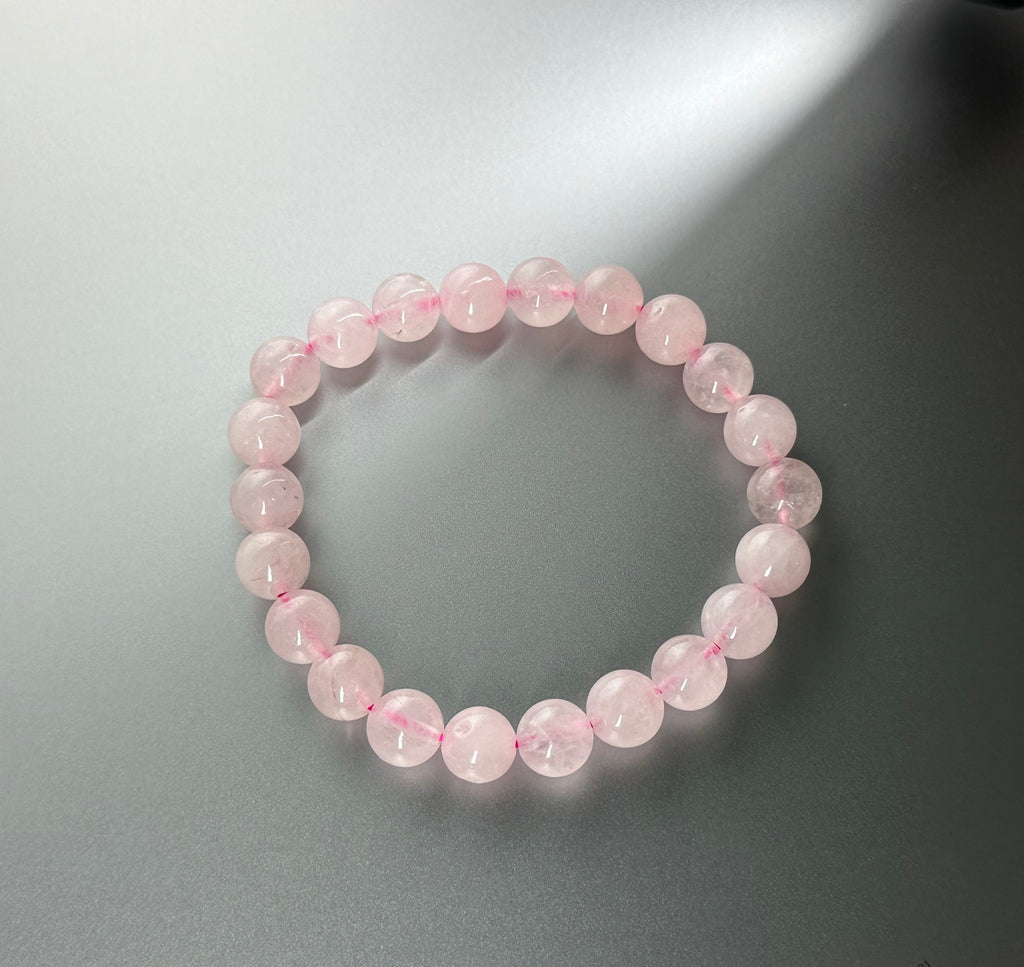 B14 Rose Quartz Pure Bead Bracelet