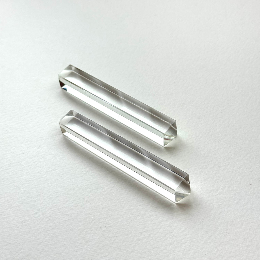 TS12【原石|琉璃柱】白藍黃琉璃擺設