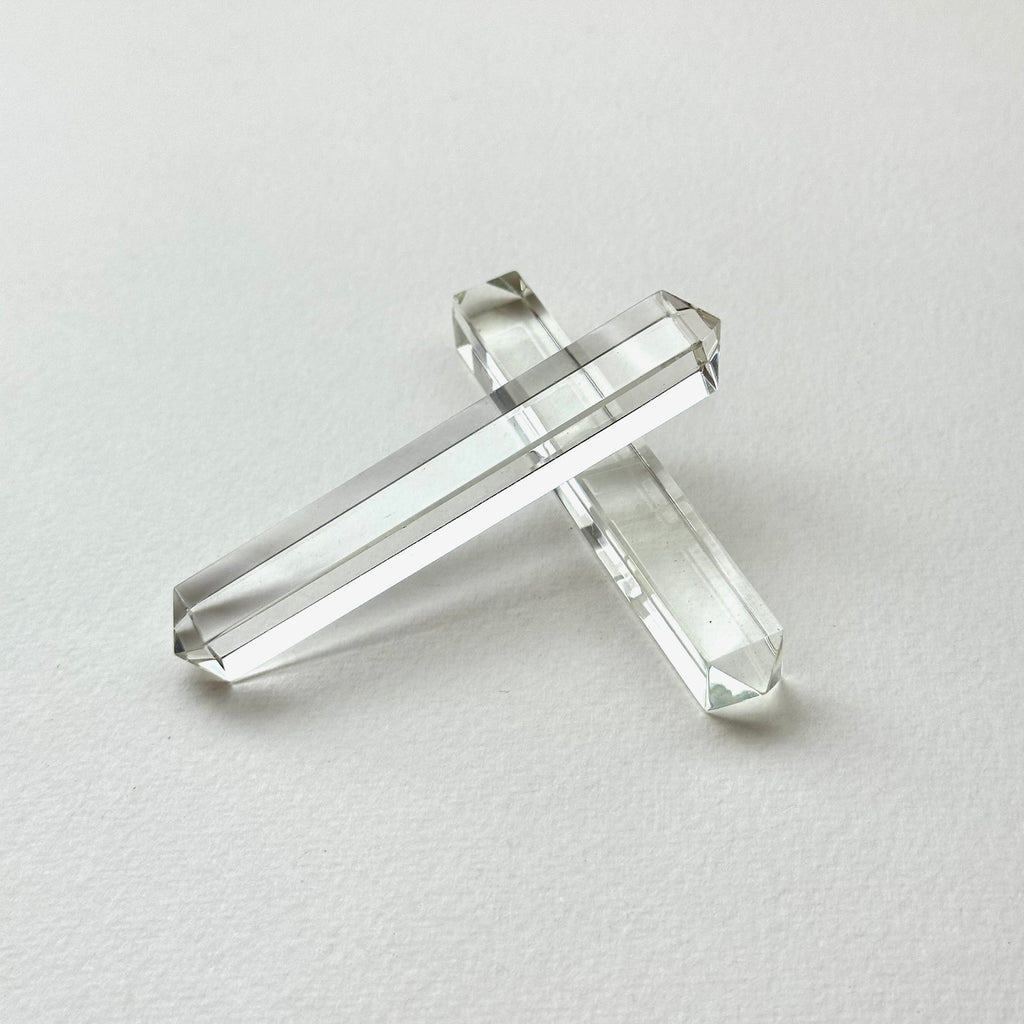 TS12【原石|琉璃柱】白藍黃琉璃擺設