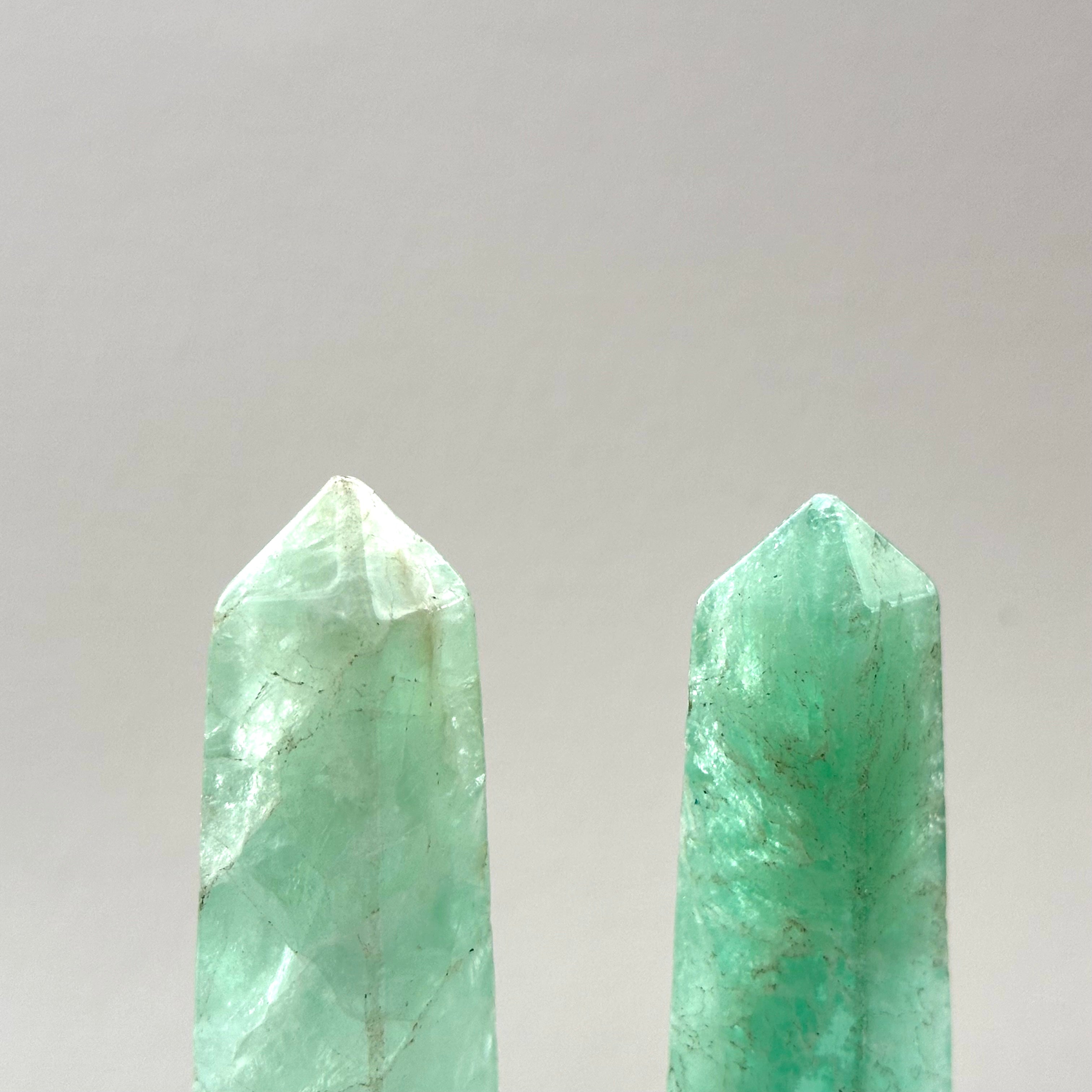 TS17【金牛雙子座|5月生日】綠東陵長六角水晶柱