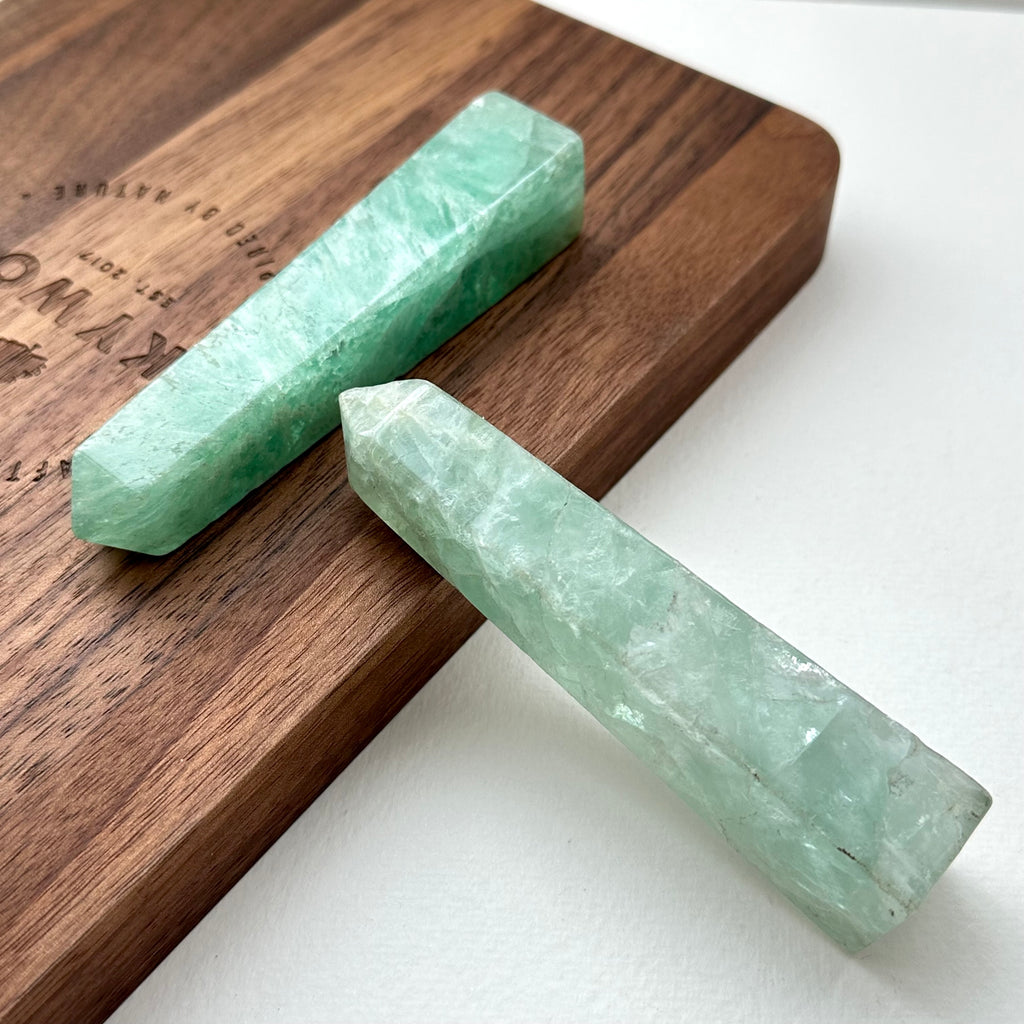 TS17【金牛雙子座|5月生日】綠東陵長六角水晶柱