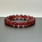B22 Strawberry Crystal Pure Bead Bracelet