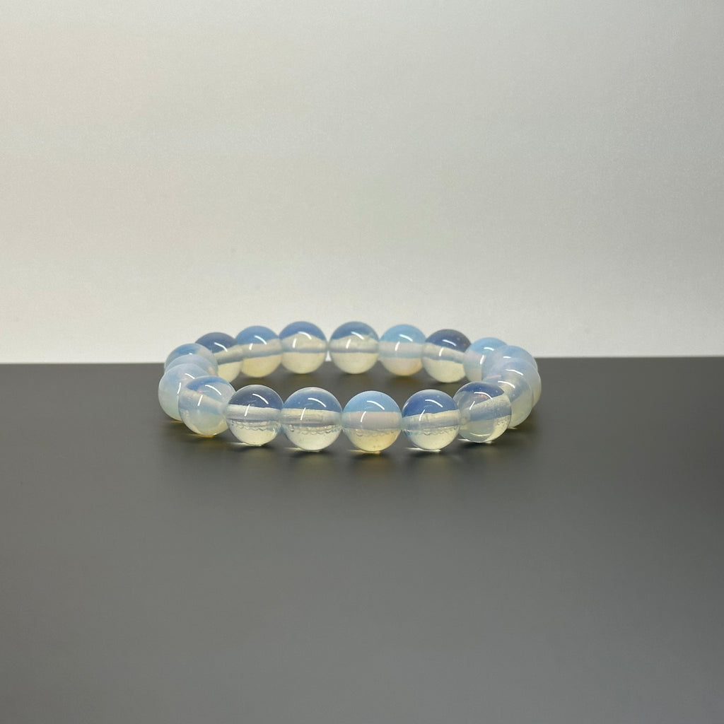 B34 【天秤天蠍座|10月】蛋白石純珠手鏈手串