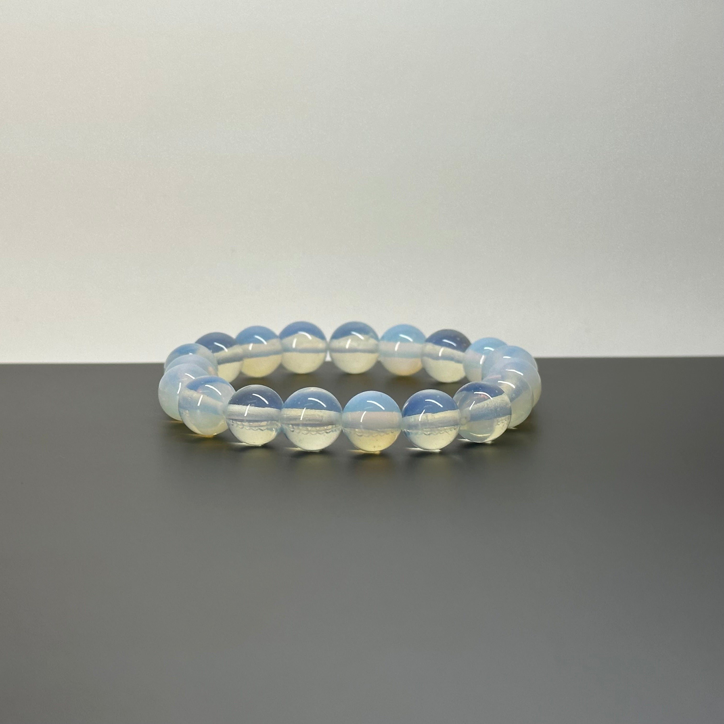 B34 【天秤天蠍座|10月】蛋白石純珠手鏈手串